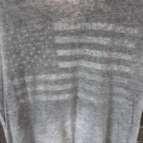 Lucky Brand Other - Lucky Brand Graphic Tee Burnout FLAG Shirt Lightweight NWOT SMALL